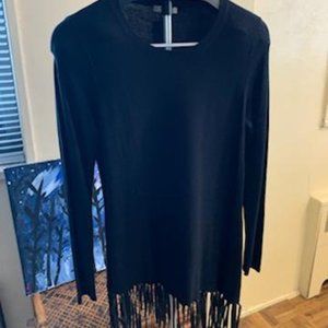 Asymmetric Fringe Sweater by SOGI